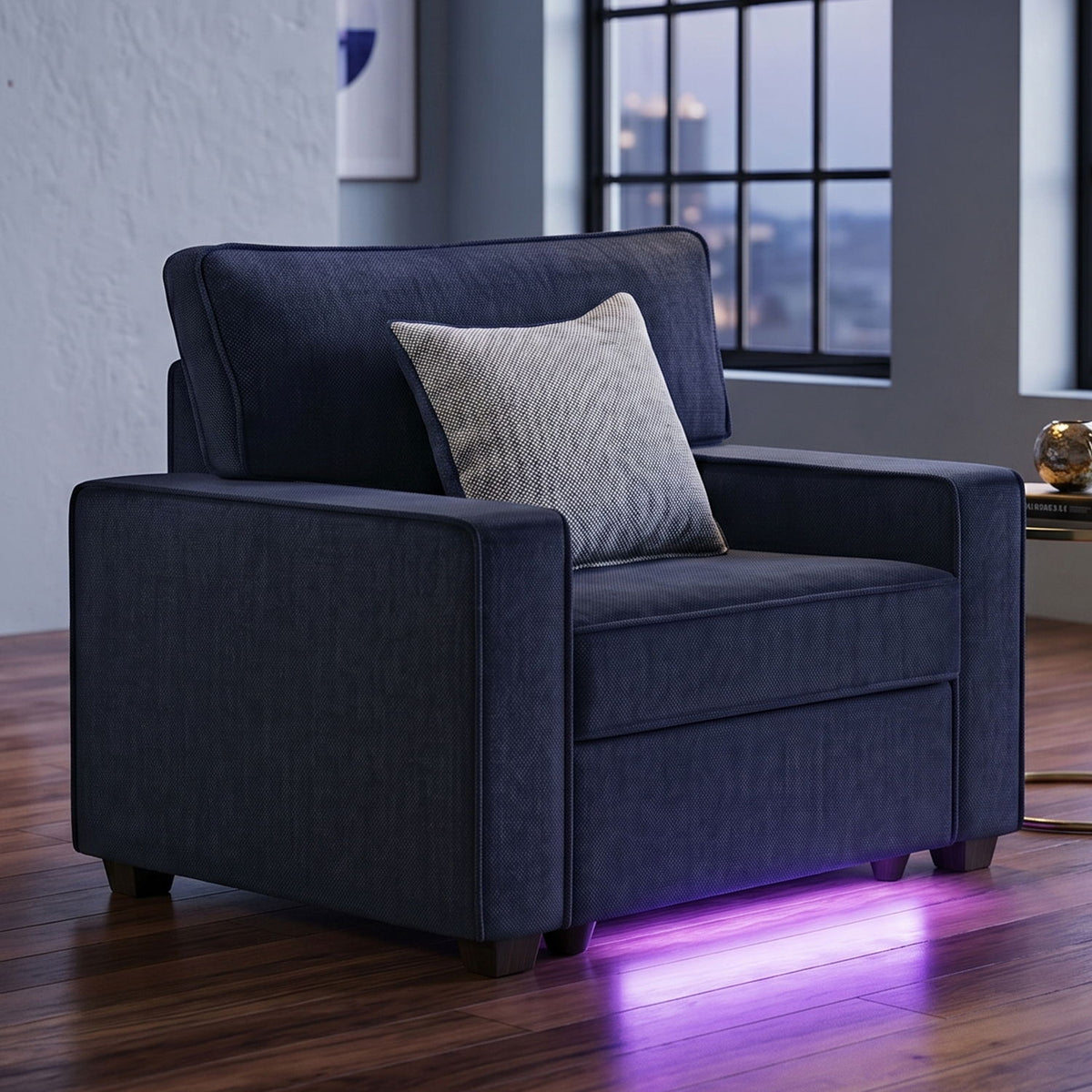 Rita - Accent Chair With LED Underlighting