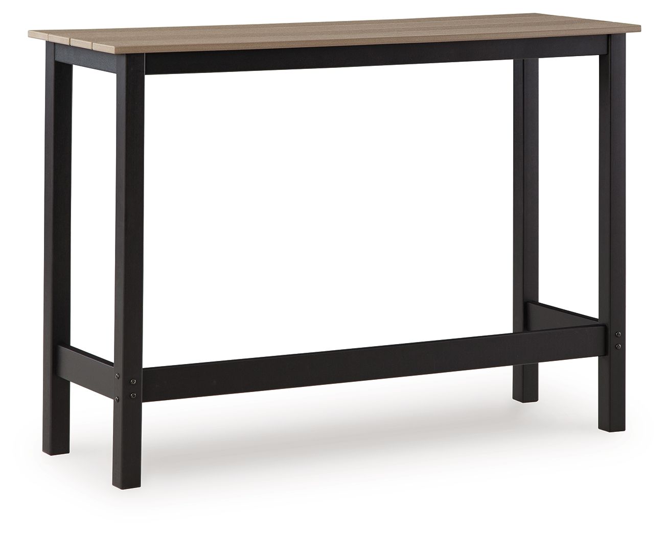 Moondance - Outdoor Counter Table And 2 Barstools (Set of 3) - Black / Beige