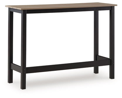 Moondance - Outdoor Counter Table And 2 Barstools (Set of 3) - Black / Beige