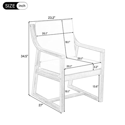 7 Piece Modern Outdoor Dining Set, Patio Furniture