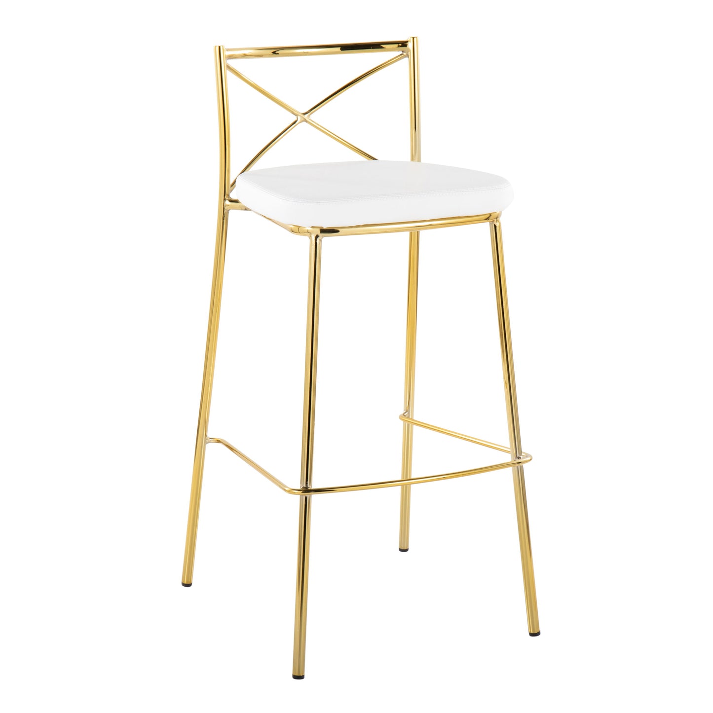 Modern Charlotte - Contemporary Fixed Height Barstool (Set of 2)