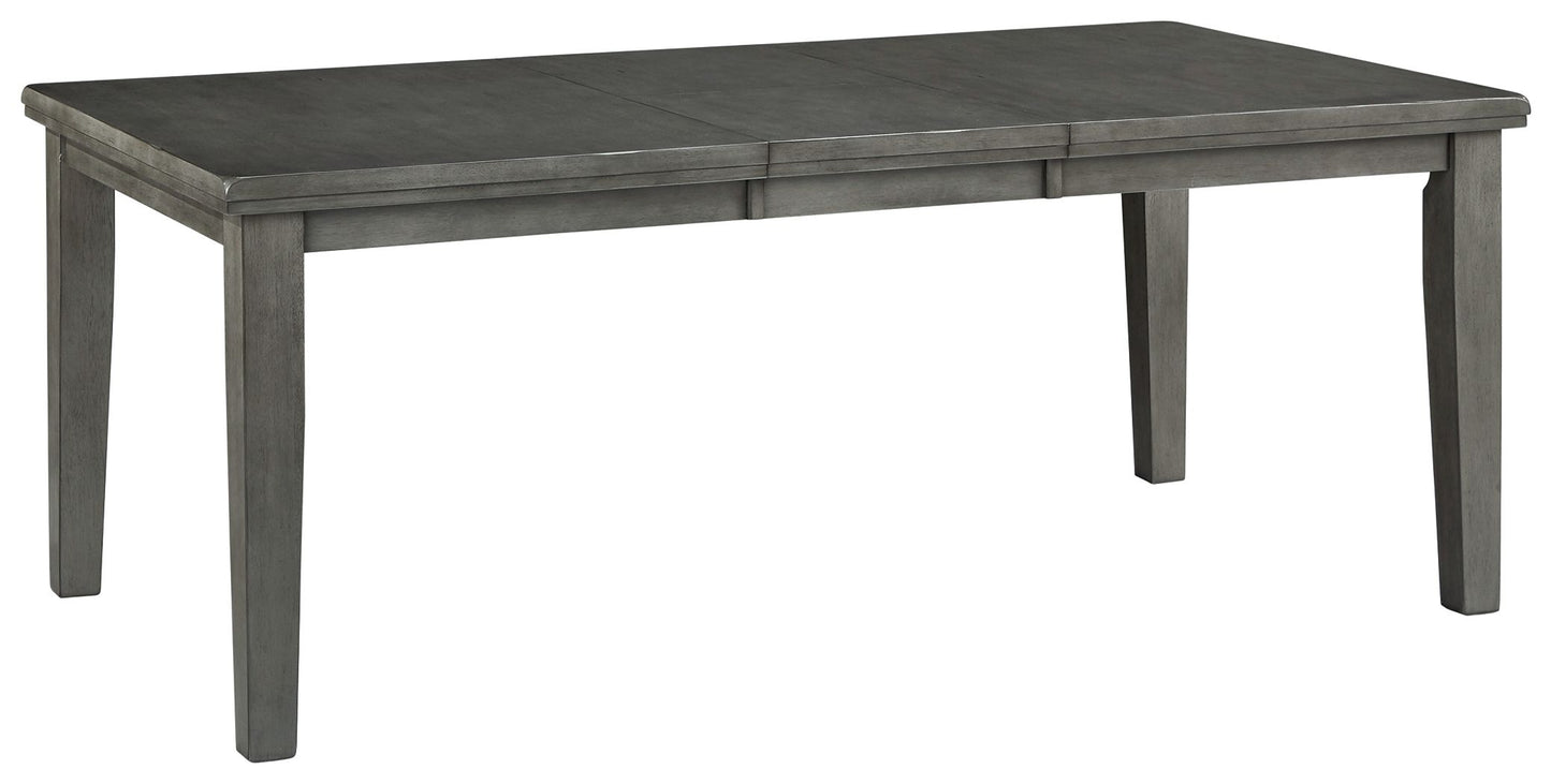 Hallanden - Rectangular Dining Room Butterfly Extension Table - Gray