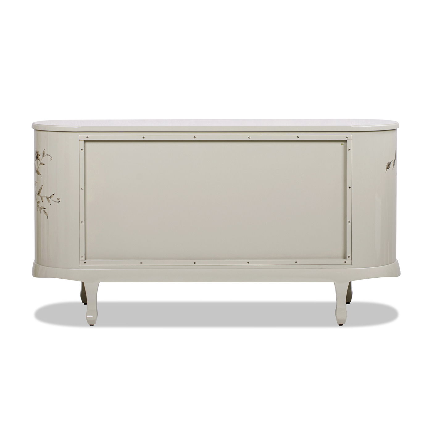 Florence - Hand Painted Lacquered Credenza - Taupe Gray