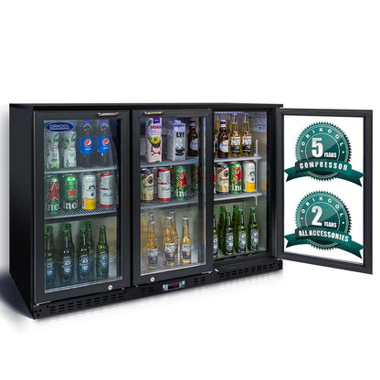 Beverage Refrigerators Glass Door Back Bar, Cooler, Commercial Beer Wine And Drink Fridge