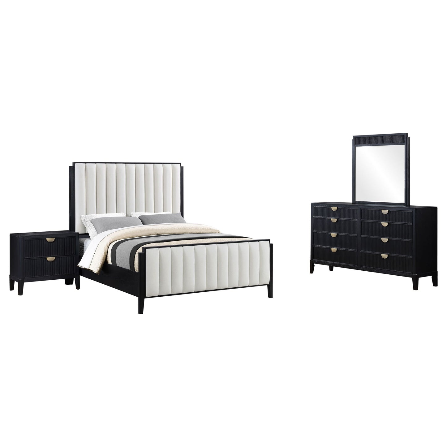 Ennis - Bedroom Set With Tufted Headboard