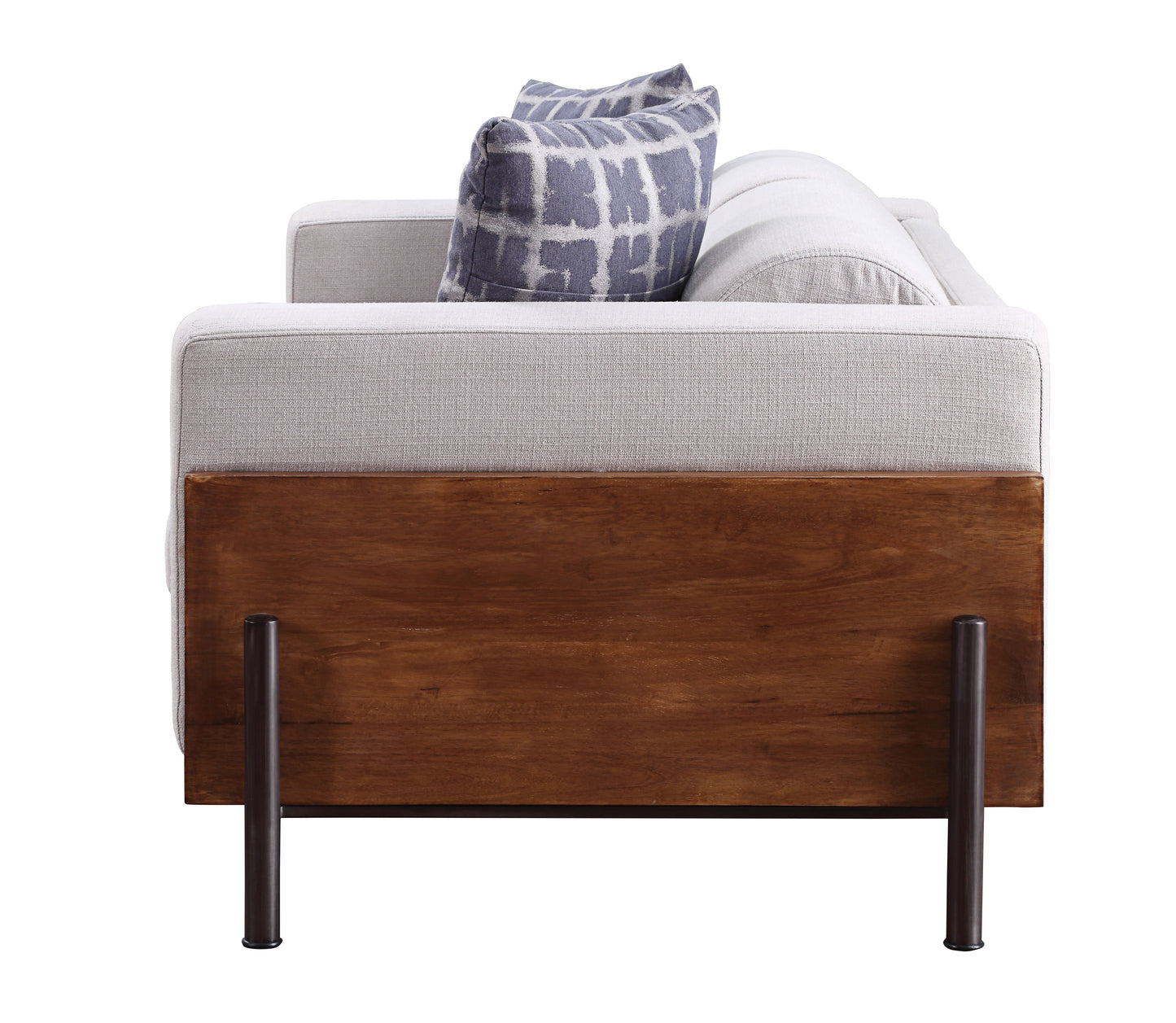 Pelton - Sofa With 2 Toss Pillows - Walnut