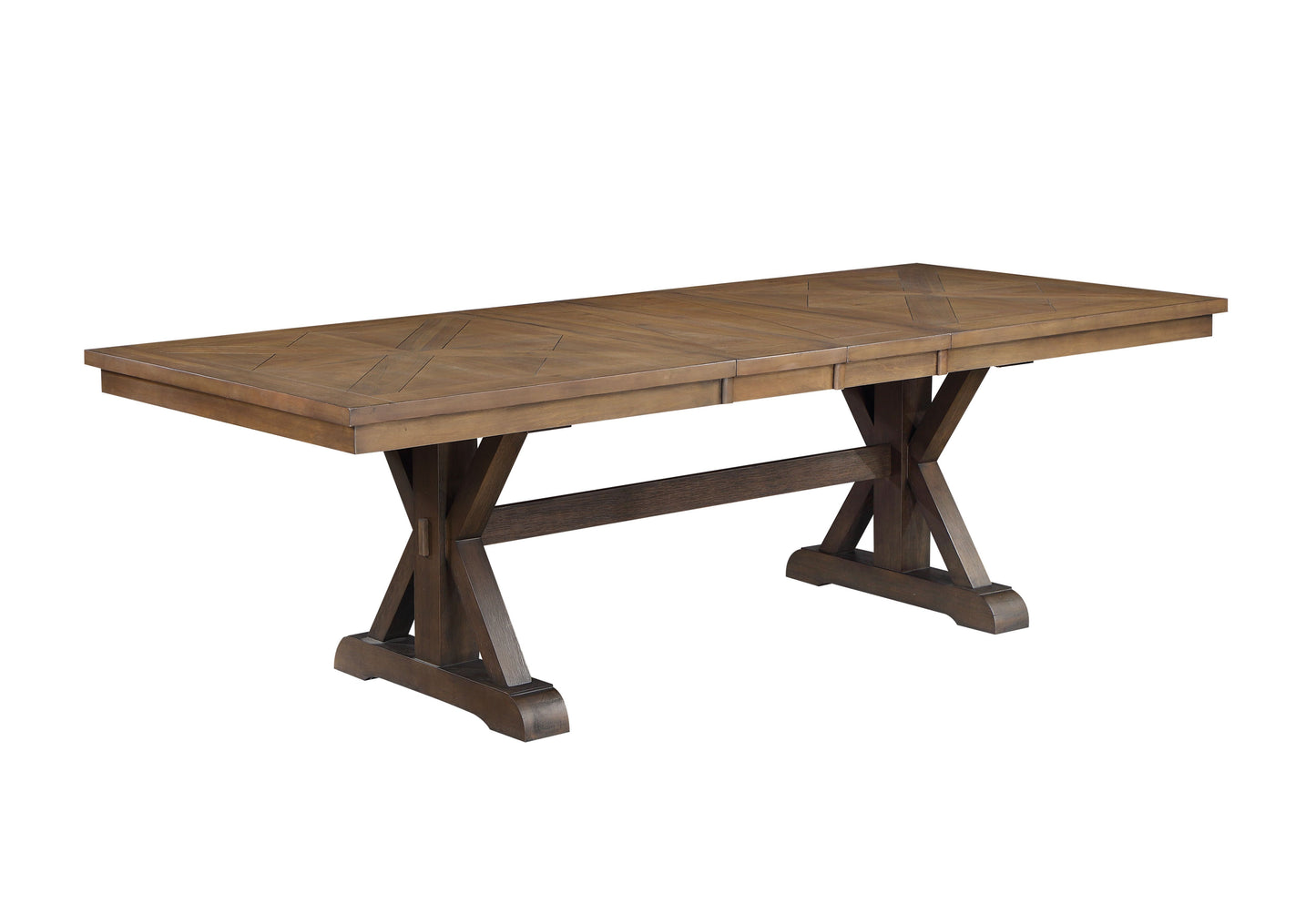 Pascaline - Rustic Dining Table - Brown / Oak