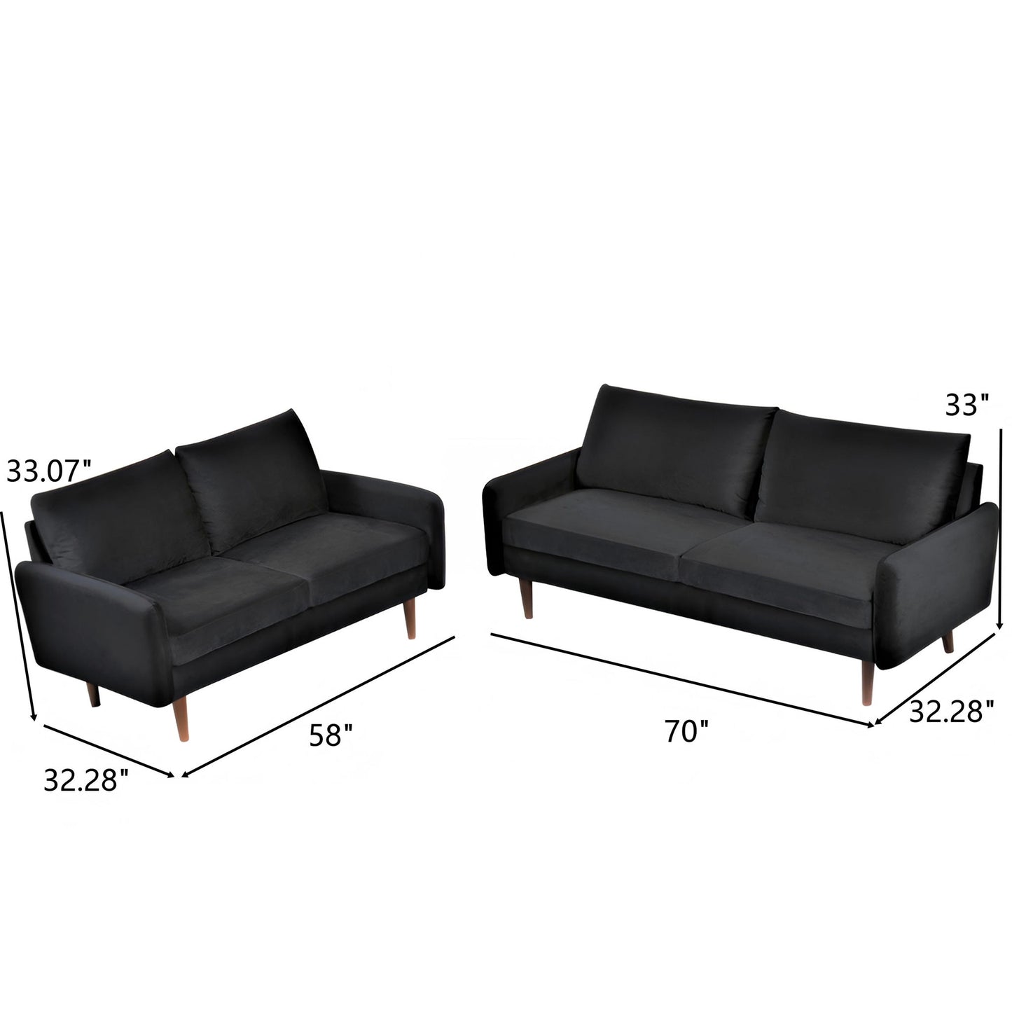 Kent - Sofa & Loveseat Set