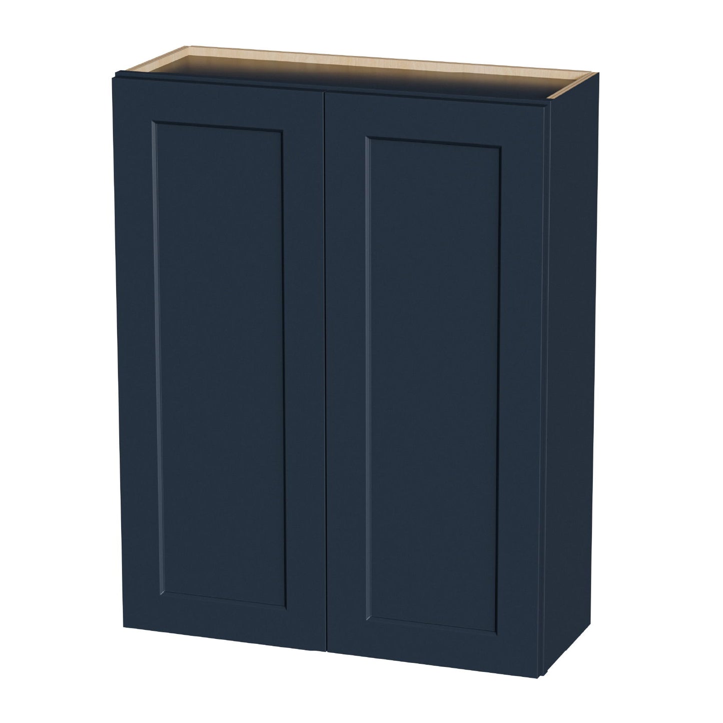 Shaker Wall Cabinet With Soft Close Hinges, Adjustable Shelves, Double Door