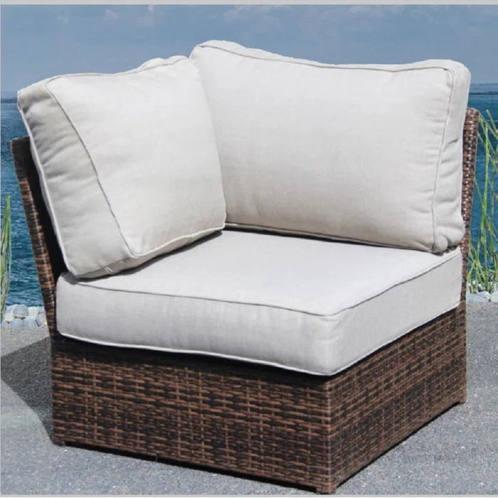 Shick - Corner Wedge Patio Chair With Cushions