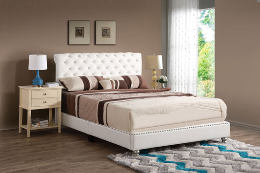 Elegant Transitional Upholstered Bed