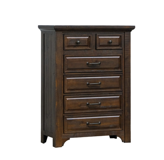 Verna - 6 Drawer Chest - Brown