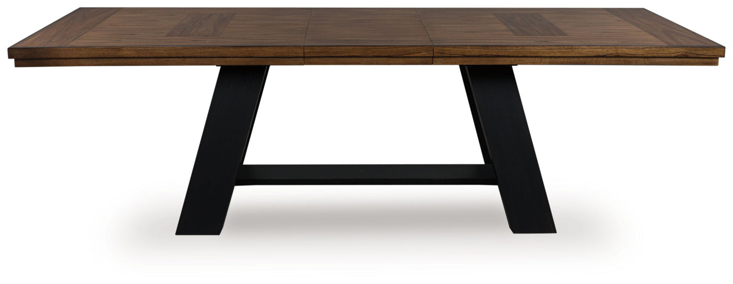 Chadworth - Brown / Black - Dining Extension Table