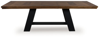 Chadworth - Brown / Black - Dining Extension Table