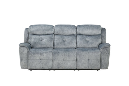 Mariana - Manual Recliner Sofa - Silver Gray