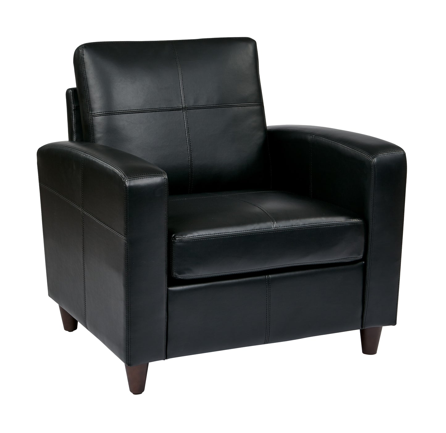 Club Chair With Espresso Legs