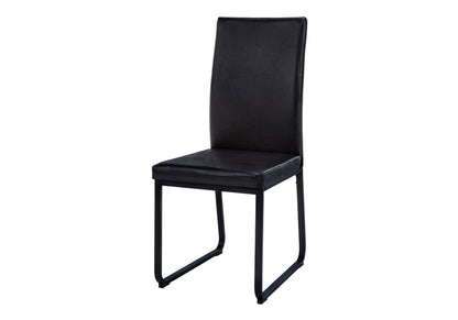 Dining Chair Side Upholstered, For Dining Room (Set of 2) - Black