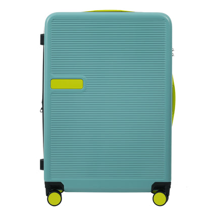 Hardshell Luggage Sets 3 Pieces Contrast Color Suitcase With Spinner Wheels And Tsa Lock 20" 24" 28" Available