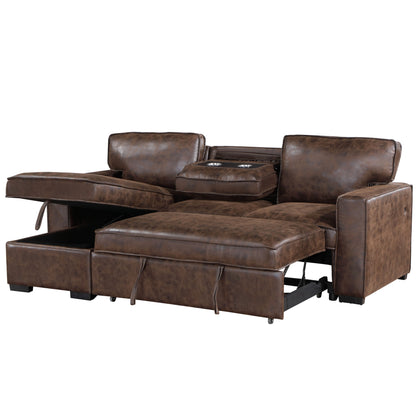 Territory - Reversible Pull Out Sofa Bed - Coffee