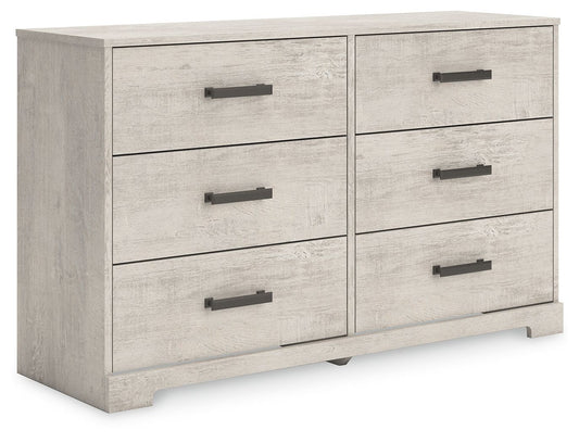 Shawburn - Whitewash - Six Drawer Dresser