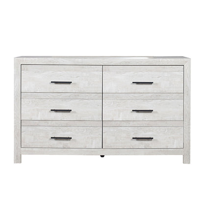 6 Drawer Dresser - Natural / Rustic
