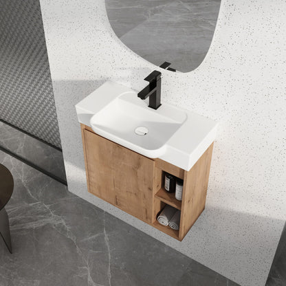 Wall Mounted Bathroom Vanity & Sink & Soft Close Door