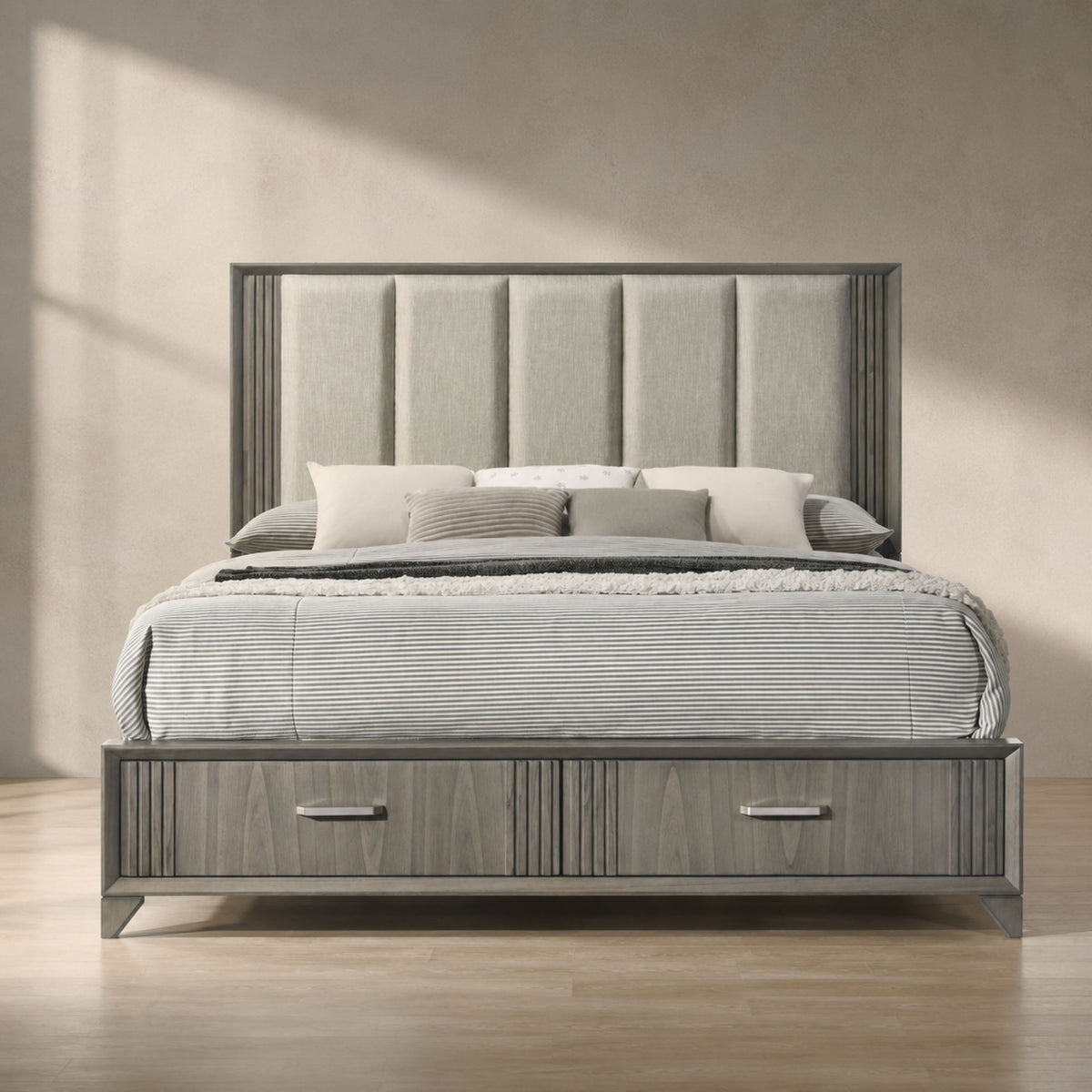 Hugo - Storage Bed With Upholstered Headboard