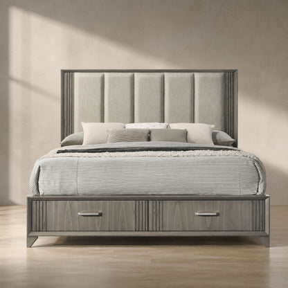 Hugo - Storage Bed With Upholstered Headboard
