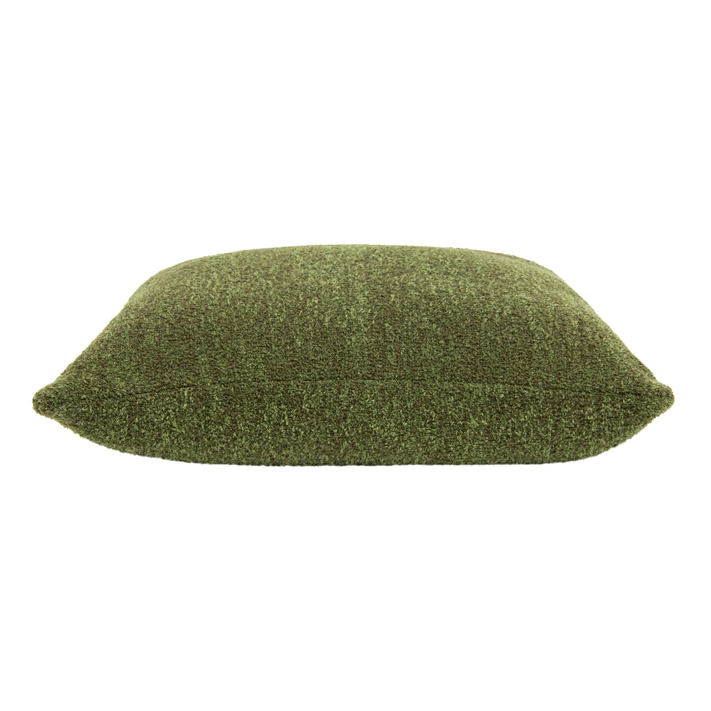 Astrid - Square Accent Throw Pillow Cover With Feather Insert - Moss Green