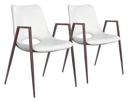 Desi - Dining Chair Walnut Legs (Set of 2)