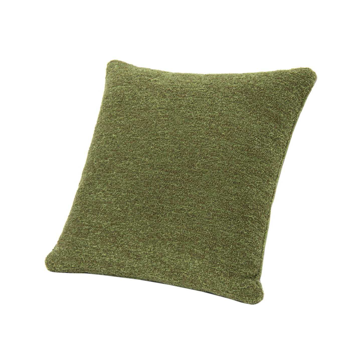 Astrid - Square Accent Throw Pillow Cover With Feather Insert - Moss Green