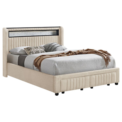 Madison - Upholstered LED Storage Platform Bed