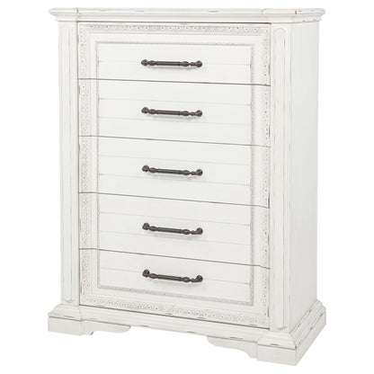 5 Drawer Bedroom Chest Of Drawers - Vintage