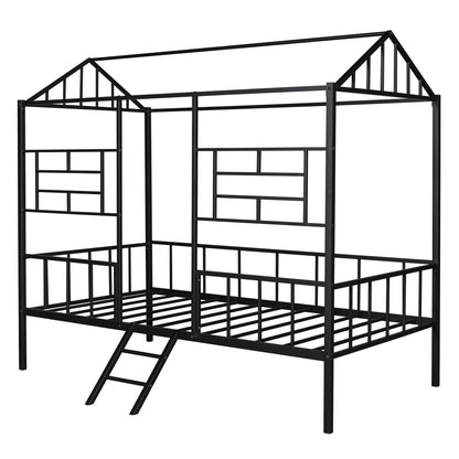 House Bed Frame With Slatted Support, No Box Spring Needed