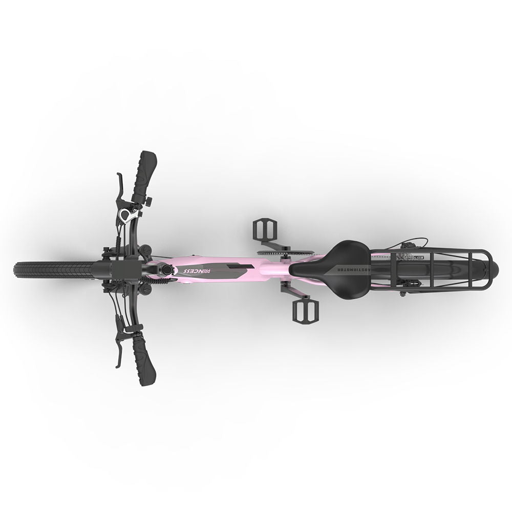 New Pattern 26" 750W Electric Bike Fat Tire 52V15Ah Removable Lithium Battery For Adults - Pink