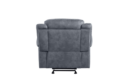 Zubaida - Two Tone Velvet Glider Recliner