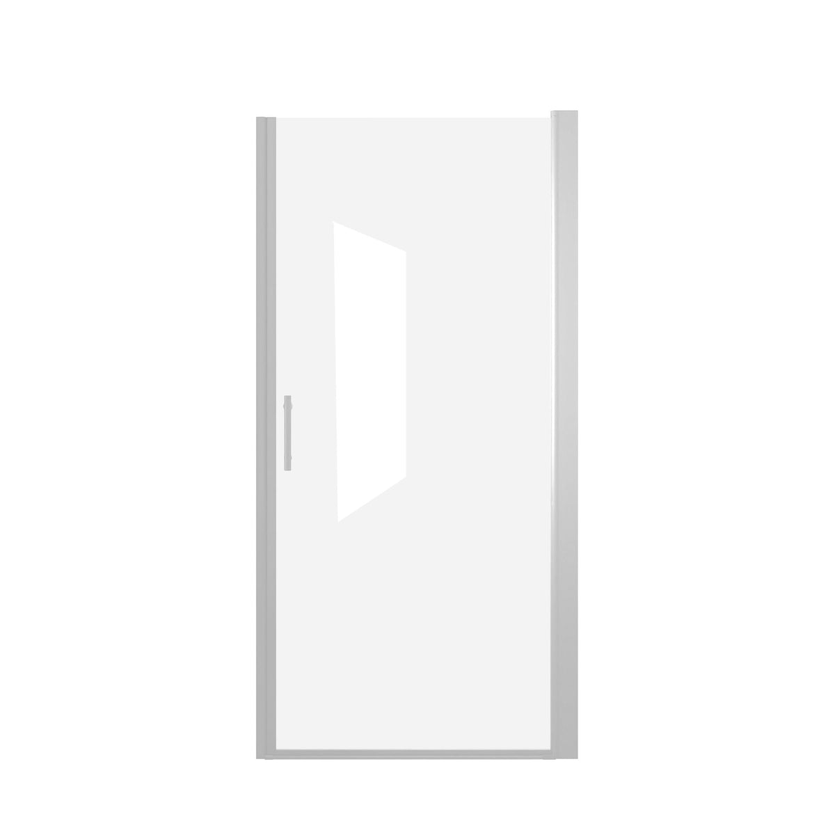 Shower Door & Tempered Glass With Safety Film - Brushed Nickel