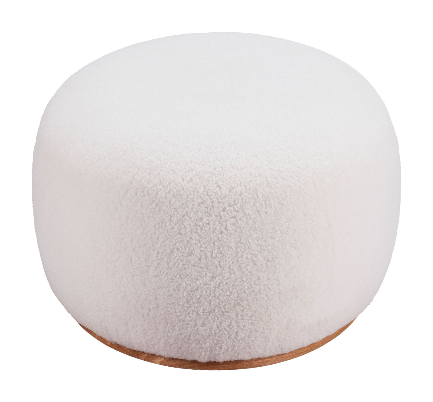 Amber / Azua - Oval Ottoman - Cream