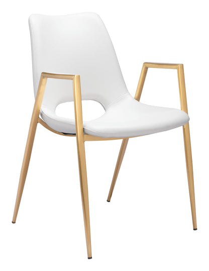 Desi - Dining Chair With Gold Legs (Set of 2)