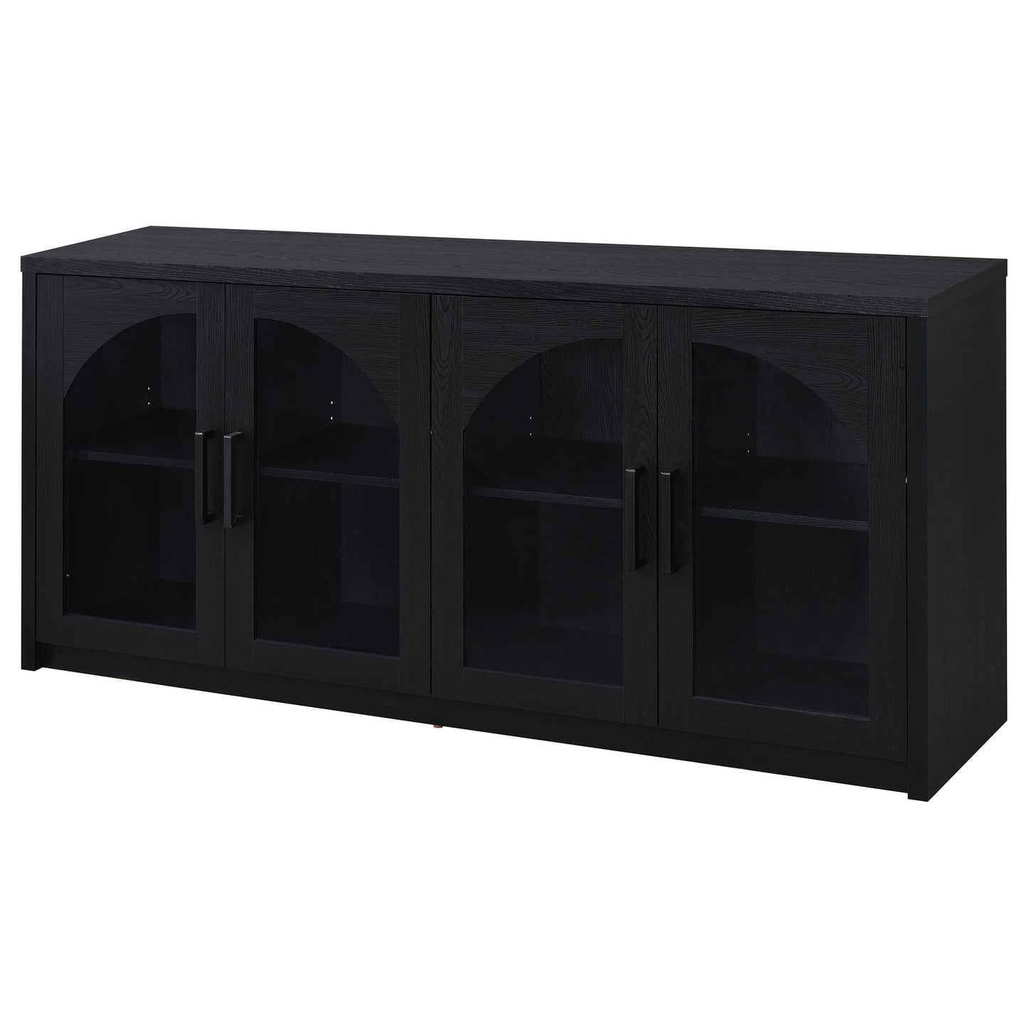 Shayne - 4 Door Sideboard With Arched Doors - Black