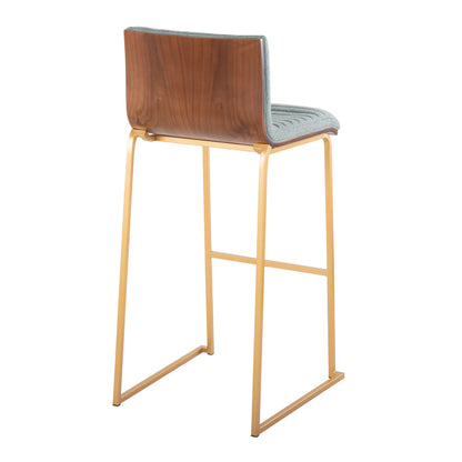 Mason Mara - Contemporary Versatile Desig Fixed Height Barstool (Set of 2)