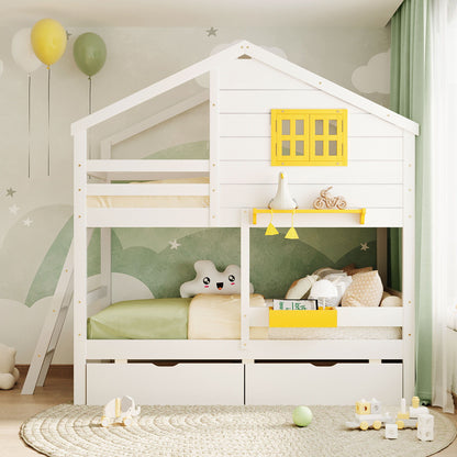 Bunk Bed With Playhouse Roof And Window