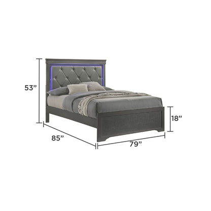 Blaze - Bedroom Set With LED Headboard