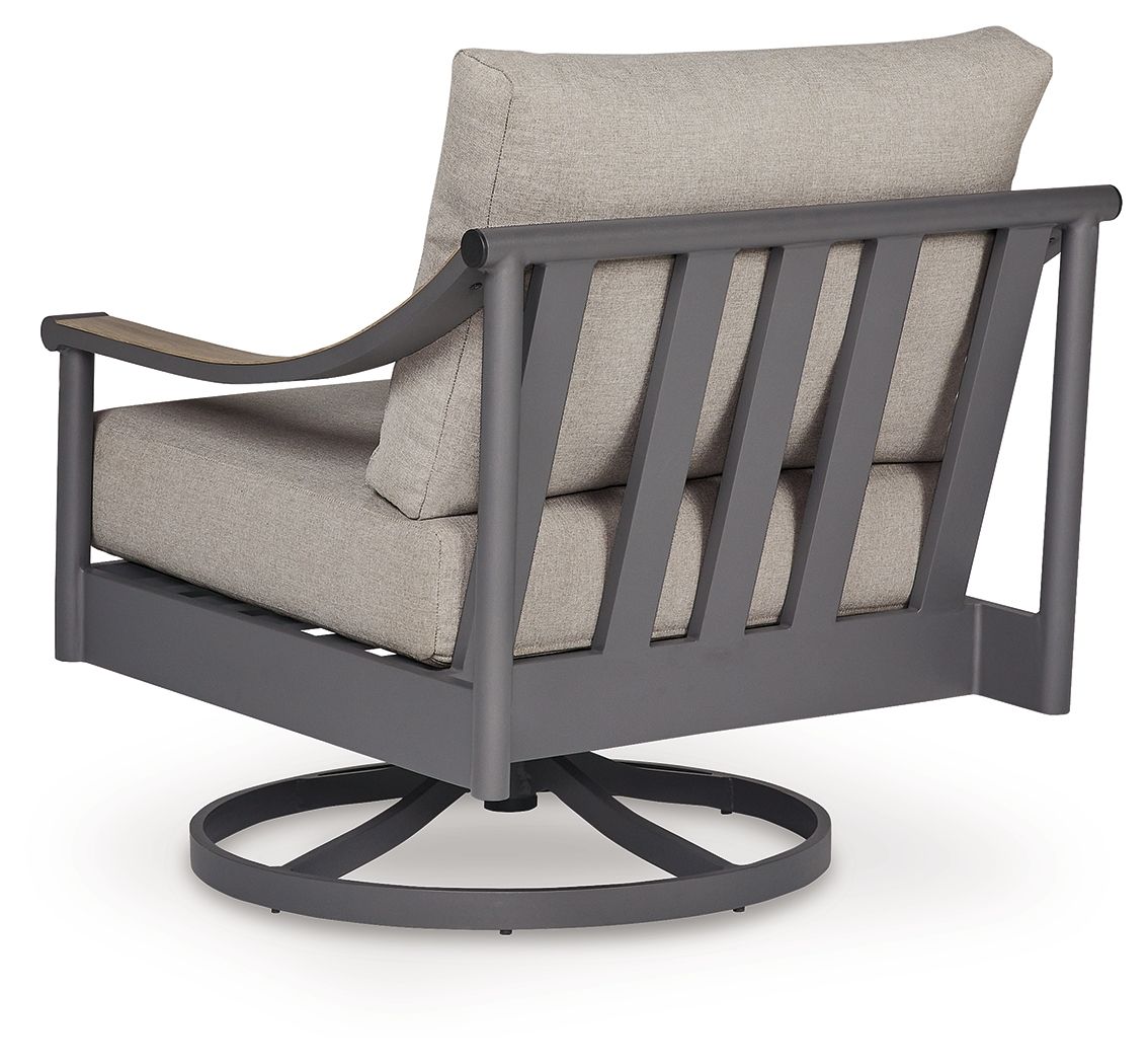 North Island - Swivel Lounge With Cushion - Gray