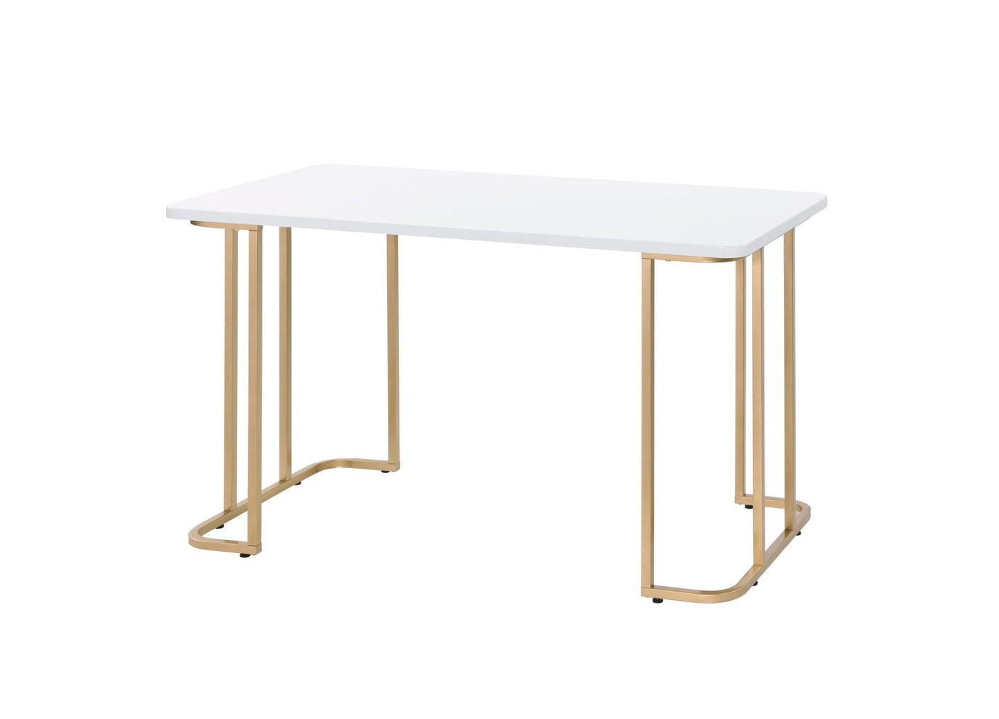 Estie - Writing Desk - White / Gold