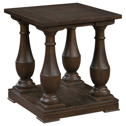 Byer - Rectangular Side End Table Coffee - Coffee