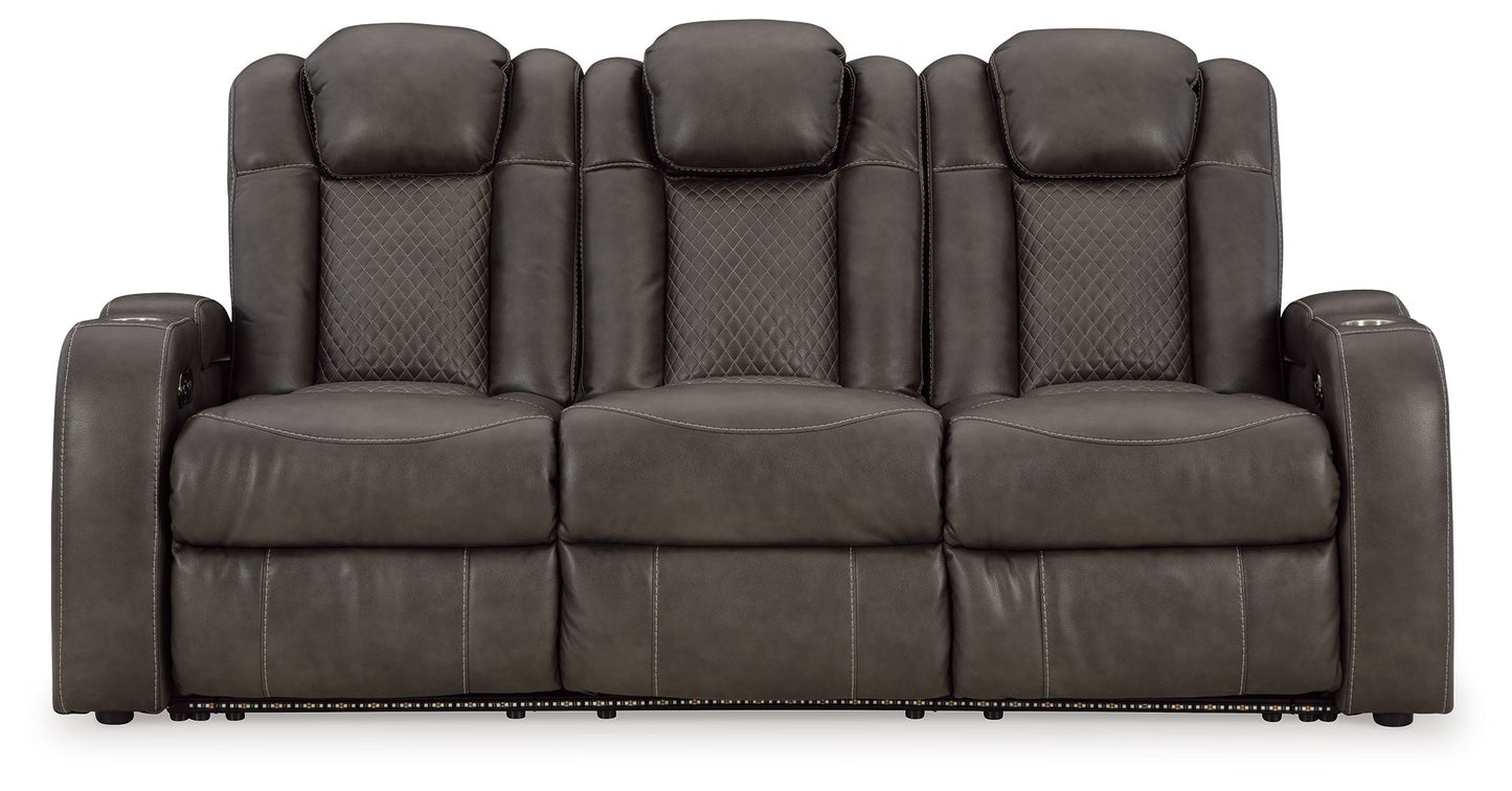 Fyne-dyme - Power Reclining Sofa With Adj Headrest