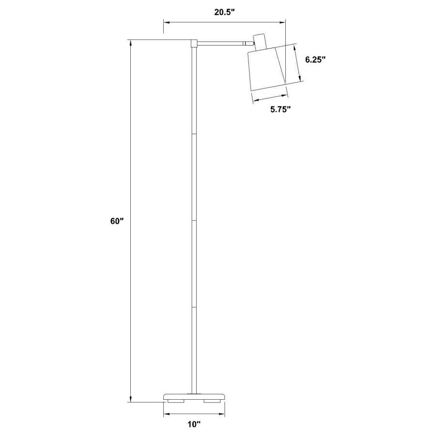 Rhapsody - Metal Adjustable Task Floor Lamp - Black