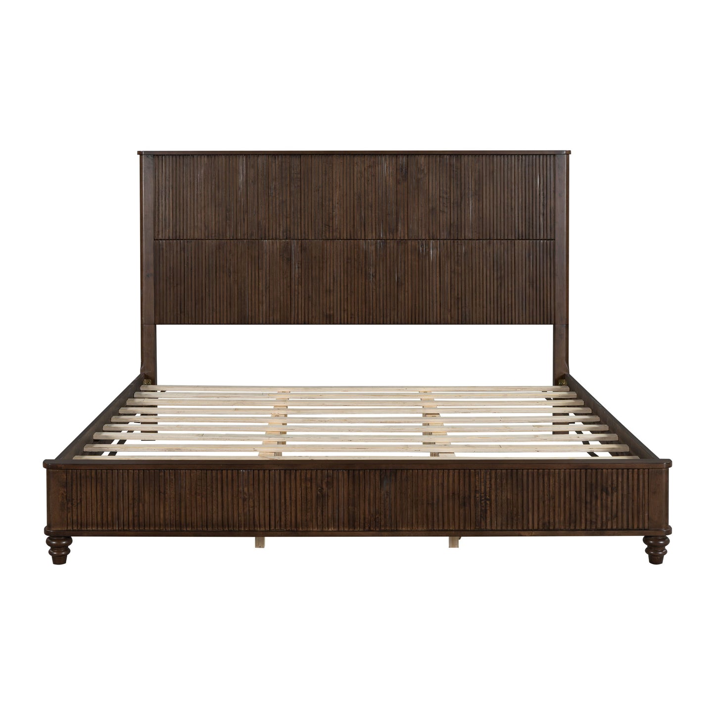 Platform Bed Frame & Tall Headboard