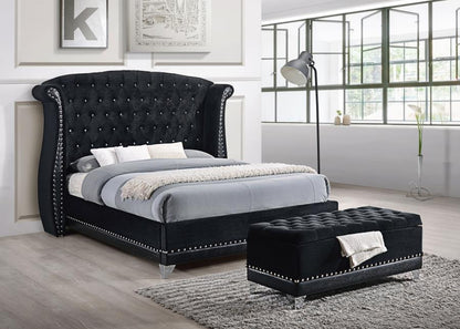 Barzini - Upholstered Wingback Bed